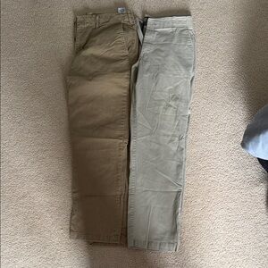 Men's Casual Straight-Leg Pants in Khaki